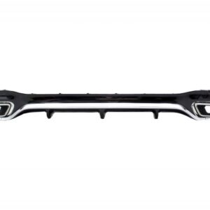 Rear Bumper Air Diffuser with Exhaust Muffler Tips Chrome Edition suitable for Mercedes E-Class W213 AMG Line (2016-2019) E63 Design