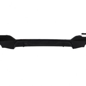Rear Bumper Diffuser Double Outlet for Single Exhaust suitable for BMW 3 Series G20 G28 Sedan G21 Touring (2018-2022) Matte Black