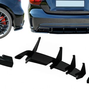 Rear Bumper Diffuser Extensions Splitters suitable for Mercedes A-Class W176 A45 Hatchback (2015-2018)