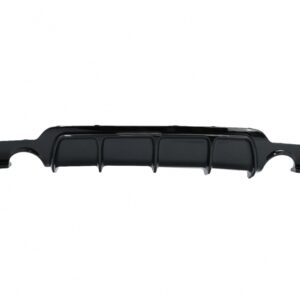 Rear Bumper Diffuser suitable for BMW 4 Series F32 F33 F36 (2013-2019) Coupe Cabrio M Design Twin Single Outlet Piano Black