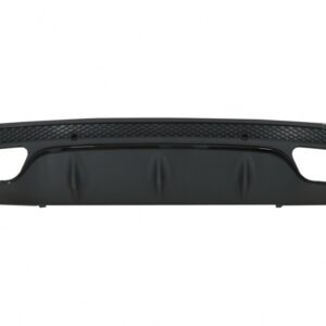 Rear Bumper Diffuser suitable for Mercedes C-Class W205 S205 (2014-2020) C63 Design Only for Sport Pack Black Edition