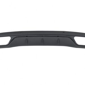 Rear Bumper Diffuser suitable for Mercedes C-Class W205 S205 (2014-2018) C63 Look Shadow Black only for Standard Bumper