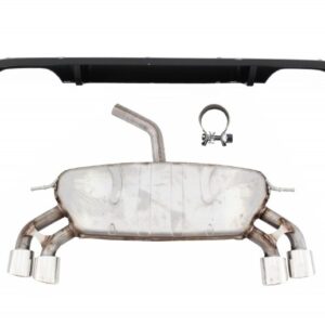 Rear Bumper Diffuser with Complete Exhaust System suitable for VW Golf 7 VII (2013-2016) R Design