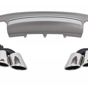 Rear Bumper Diffuser with Exhaust Muffler Tips suitable for Audi A5 8T Sportback Standard Facelift (2012-2015) S5 Design