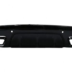Rear Bumper Diffuser With Exhaust Tips suitable for Land Range Rover Velar SUV L560 (2017-up) Dynamic Look Piano Black