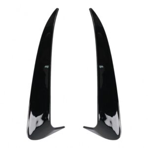 Rear Bumper Flaps Side Fins Flics suitable for Mercedes C Class W205 (2014-2020) Piano Black