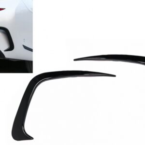 Rear Bumper Flaps Side Fins Flics suitable for BMW 3 Series G20 G21 G28 M-Sport (2018-up) Piano Black