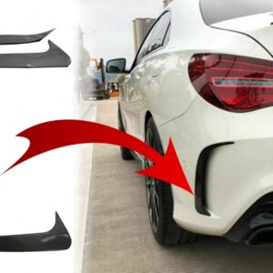 Rear Bumper Flaps Side Fins Flips suitable for Mercedes CLA W117 (2014-2018) Carbon Edition