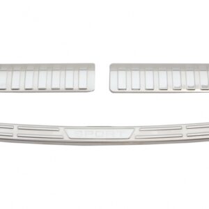 Rear Bumper Protector Sill Plate Foot Plate Aluminum Cover suitable for Range Rover Sport L494 (2014-up)