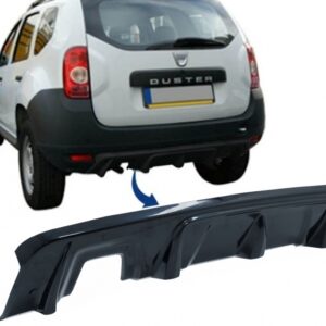 Rear Bumper Skid Plate Protection suitable for DACIA Duster 4x4 / 4x2 (2010-2017) Piano Black