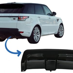 Rear Bumper Skid Plate suitable for Land Rover Range Rover Sport L494 (2013-2017) Piano Black
