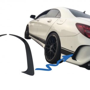 Rear Bumper Splitters Fins Side Vent Canards suitable for Mercedes CLA W117 C117 X117 (2013-2018) CLA45 Design