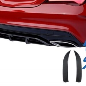 Rear Bumper Splitters Fins Side Vent Flaps Flics suitable for Mercedes CLA W117 C117 X117 (2013-2018) CLA45 Design