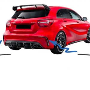 Rear Bumper Splitters Fins suitable for Mercedes A-Class W176 (2012-2018) A45 Aero Edition Look