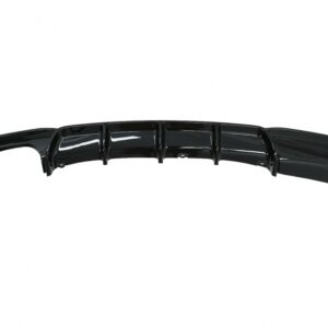 Rear Bumper Spoiler Air Diffuser suitable for BMW 3 Series F30 F31 (2011-up) M-Sport Design Left Double Outlet Piano Black