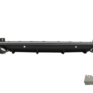 Rear Bumper Spoiler Valance Diffuser Double Outlet suitable for Audi Q5 8R Facelift (2013-2016) S-Line Bumper