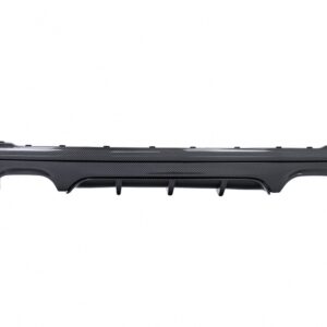Rear Bumper Spoiler Valance Diffuser Double Outlet suitable for BMW 2 Series F22 F23 (2013-) M Design Carbon Look