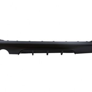 Rear Bumper Spoiler Valance Diffuser Left Single Outlet suitable for BMW 2 Series F22 F23 (2013-) Matte Black