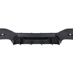 Rear Bumper Spoiler Valance Diffuser Twin Double Outlet suitable for BMW 1 Series F20 F21 LCI (2015-06.2019) Matte Black