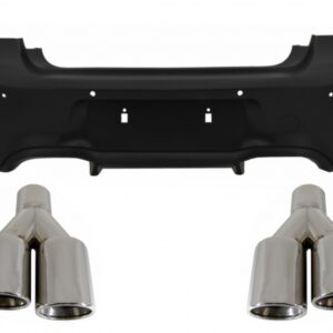 Rear Bumper suitable for BMW 1 Series F20 F21 LCI (2015-06.2019) with Exhaust Muffler Tips Quad M2 Design