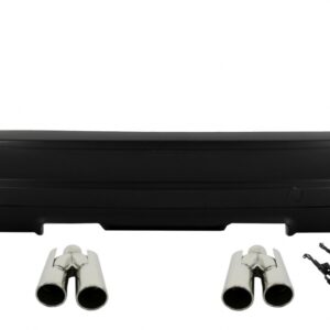 Rear Bumper Suitable For BMW 3 Series E46 Sedan (1998-2005) Diffuser M3 CSL Design with Exhaust Tailpipes