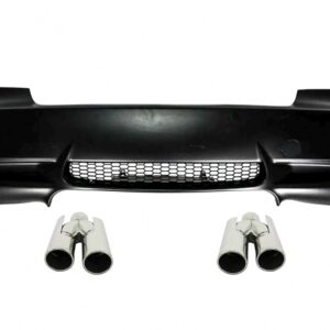 Rear Bumper suitable for BMW 3 Series E92 E93 (2006-2010) M3 Design with Exhaust Muffler Tips