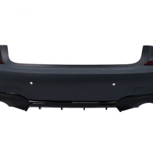 Rear Bumper suitable for BMW 3 Series G20 Sedan (2018-2022) Piano Black Diffuser