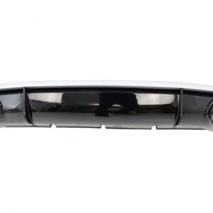 Rear Bumper Valance Diffuser & Exhaust Tips suitable for Audi A4 B8 B8.5 Limousine Avant Facelift (2012-2015) RS4 Design