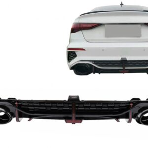 Rear Bumper Valance Diffuser suitable for Audi A3 8Y Sedan S-Line S3 (2020-)