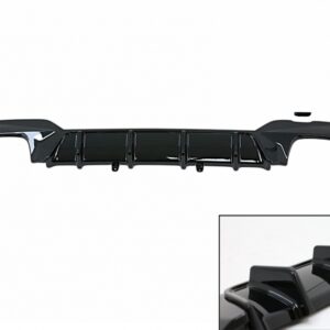 Rear Bumper Valance Diffuser suitable for BMW 3 Series G20 G28 Sedan G21 Touring (2018-up) M340i Design Black