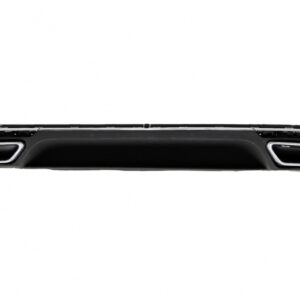 Rear Bumper Valance Diffuser suitable for VW Passat B8 3G (2015-2019) R Line Design Twin Exhaust Chrome finish