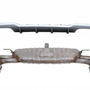 Rear Bumper Valance Diffuser with Exhaust System suitable for Audi A3 8V Facelift Hatchback Sportback (2016-2019) S-Line Bumper S3 Design