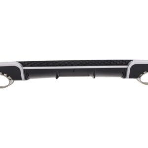 Rear Bumper Valance Diffuser with Exhaust Tips suitable for Audi A3 8V Hatchback Sportback (2012-2015) RS3 Design