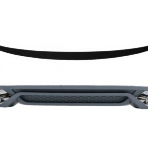 Rear Bumper Valance Diffuser with Exhaust Tips and Trunk Spoiler suitable for Audi A4 B8 Sedan Facelift (2012-2015) AB-Design