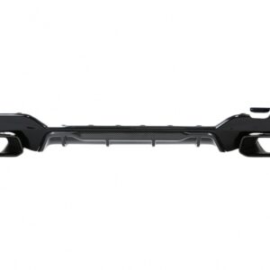 Rear Bumper Valance Diffuser With Exhaust Tips suitable for BMW 3 Series G20 G28 Sedan G21 Touring (2019-up) M340i M Look Carbon