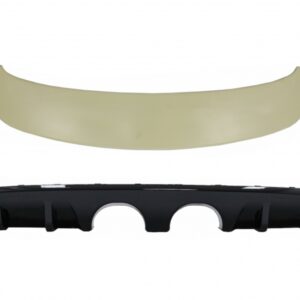 Rear Bumper Valance Diffuser with Roof Spoiler suitable for VW Golf 6 VI (2008-2012) R20 Look only for Standard Bumper