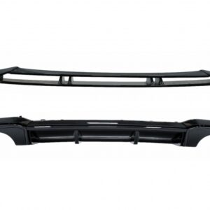 Rear Bumper Valance Diffuser with Spoiler Lip suitable for Audi A3 8V Facelift (2017-2019) Sedan Cabrio RS3 Design only S-line Bumper Piano Black