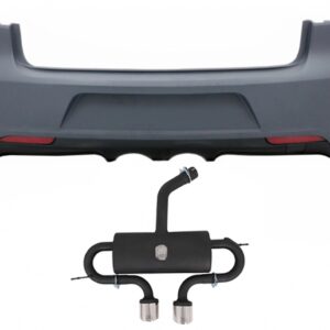 Rear Bumper with Complete Exhaust System Catback suitable for VW Golf VI (2008-2013) R20 Design