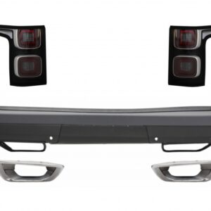 Rear Bumper with Exhaust and Full LED Taillights suitable for Range Rover Vogue L405 (2013-2017) Facelift Design