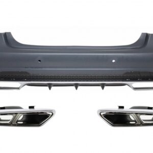 Rear Bumper with Exhaust Muffler Tips suitable for MERCEDES E-Class W212 Facelift (2013-2016) E63 Design