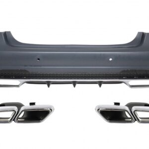Rear Bumper with Exhaust Muffler Tips suitable for MERCEDES Benz W212 E-Class Facelift (2013-up)
