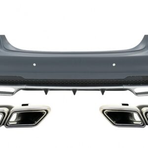 Rear Bumper with Exhaust Muffler Tips suitable for Mercedes E-Class W212 Facelift (2013-2016)
