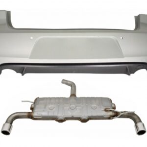 Rear Bumper with Exhaust System suitable for VW Golf 6 VI (2008-2012) GTI Design