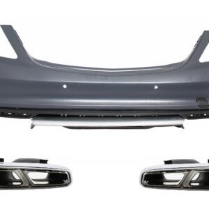 Rear Bumper with Muffler Tips suitable for MERCEDES S-Class W222 (2013-up) S65 Design