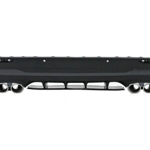 Rear Diffuser and Chrome Exhaust Tips suitable for Mercedes GLA SUV H247 Sport Line (2020-) Aero 45S Design