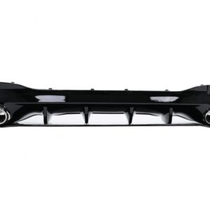 Rear Diffuser and Chrome Exhaust Tips suitable for Mercedes CLA X118 Shooting Brake C118 Coupe Sport Line (2019-06.2025) CLA45S Design Aerodynamic Package