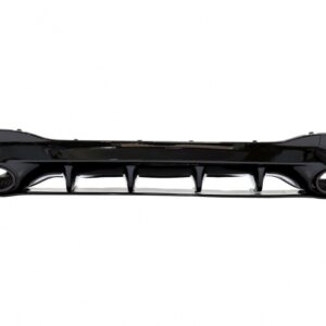 Rear Diffuser and Exhaust Tips suitable for Mercedes CLA X118 Shooting Brake C118 Coupe Sport Line (2019-06.2025) CLA45S Design Aerodynamic Night Package