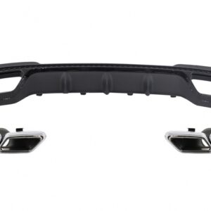 Rear Diffuser & Exhaust Tips suitable for MERCEDES E-Class W212 S212 AMG Sport Line Facelift (2013-2016) Black E63 Design