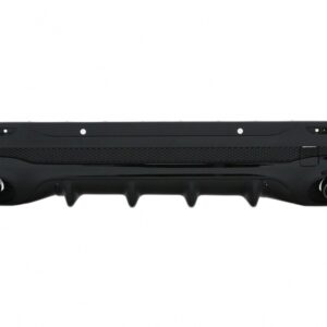 Rear Diffuser with Black Exhaust Tips suitable for Mercedes GLB X247 SUV (2020-up) GLB 35 Design Night Package