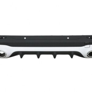 Rear Diffuser with Chrome Exhaust Tips suitable for Mercedes GLB X247 SUV (2020-up) 45 S Design
